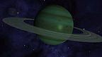A ringed gas giant