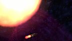 A small craft near a bright star