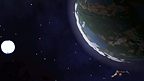A world seen from orbit